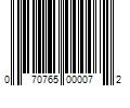 Barcode Image for UPC code 070765000072