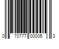 Barcode Image for UPC code 070777000053