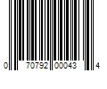 Barcode Image for UPC code 070792000434