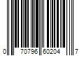 Barcode Image for UPC code 070796602047