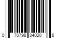 Barcode Image for UPC code 070798340206