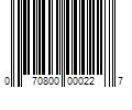 Barcode Image for UPC code 070800000227