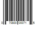 Barcode Image for UPC code 070800000715