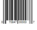 Barcode Image for UPC code 070847000037. Product Name: 