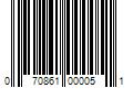 Barcode Image for UPC code 070861000051