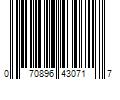 Barcode Image for UPC code 070896430717