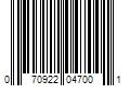 Barcode Image for UPC code 070922047001