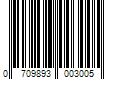 Barcode Image for UPC code 0709893003005