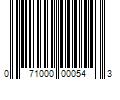 Barcode Image for UPC code 071000000543