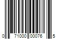 Barcode Image for UPC code 071000000765. Product Name: 