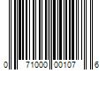 Barcode Image for UPC code 071000001076