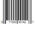 Barcode Image for UPC code 071000001427