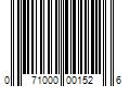 Barcode Image for UPC code 071000001526