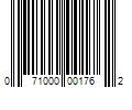 Barcode Image for UPC code 071000001762