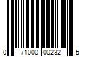 Barcode Image for UPC code 071000002325