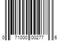 Barcode Image for UPC code 071000002776