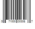 Barcode Image for UPC code 071000003087