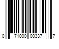 Barcode Image for UPC code 071000003377