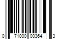 Barcode Image for UPC code 071000003643