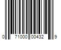 Barcode Image for UPC code 071000004329