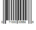 Barcode Image for UPC code 071000005586