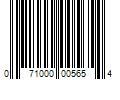 Barcode Image for UPC code 071000005654