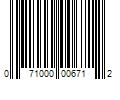 Barcode Image for UPC code 071000006712