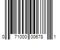 Barcode Image for UPC code 071000006781