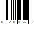 Barcode Image for UPC code 071000007757