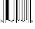 Barcode Image for UPC code 071001010008