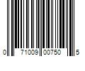 Barcode Image for UPC code 071009007505