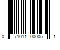 Barcode Image for UPC code 071011000051