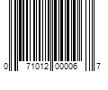 Barcode Image for UPC code 071012000067