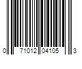 Barcode Image for UPC code 071012041053