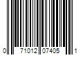 Barcode Image for UPC code 071012074051