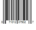 Barcode Image for UPC code 071012075027