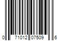 Barcode Image for UPC code 071012075096