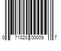 Barcode Image for UPC code 071020000097