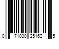 Barcode Image for UPC code 071030251625