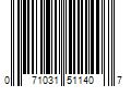 Barcode Image for UPC code 071031511407