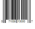 Barcode Image for UPC code 071038130007