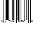 Barcode Image for UPC code 071041203606