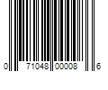 Barcode Image for UPC code 071048000086