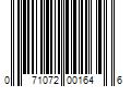 Barcode Image for UPC code 071072001646