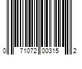 Barcode Image for UPC code 071072003152