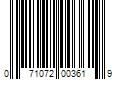 Barcode Image for UPC code 071072003619