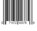 Barcode Image for UPC code 071072003756