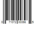 Barcode Image for UPC code 071072003985