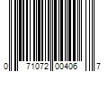 Barcode Image for UPC code 071072004067