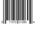 Barcode Image for UPC code 071072012604